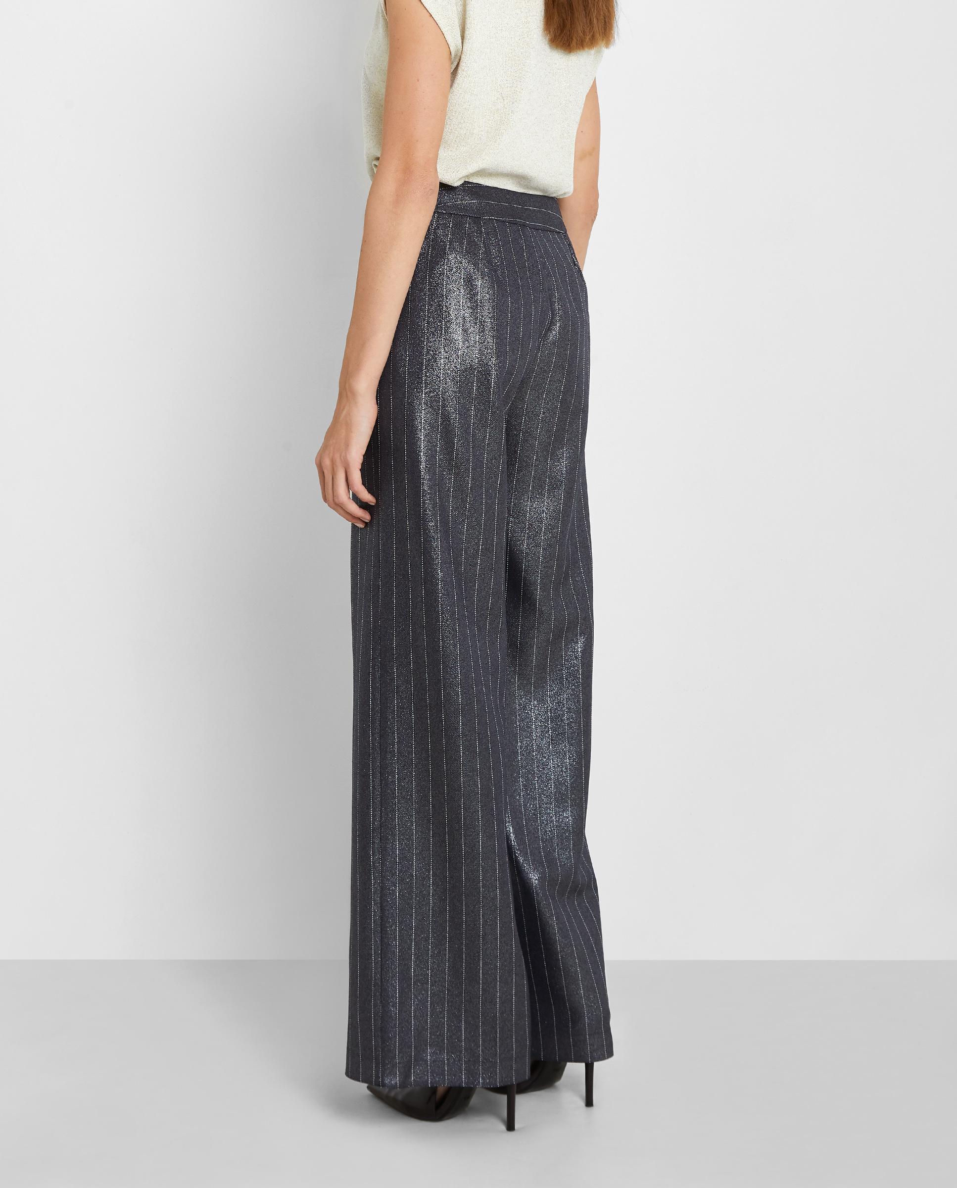Pantalones anchos de mujer efecto encerado - Trucco - Negro Negro-2