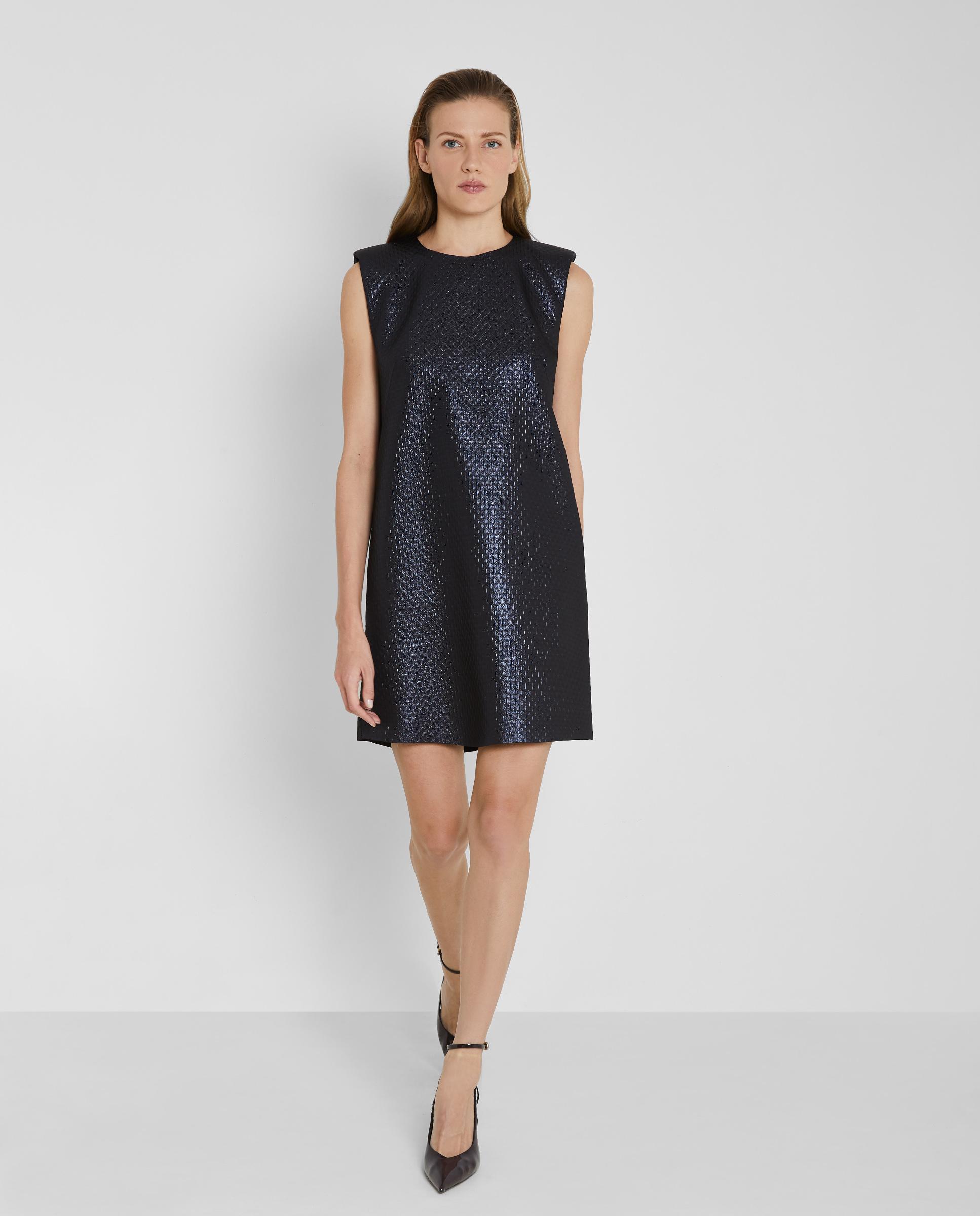 Vestido sin mangas Jacquard - Trucco - Azul marino Azul marino-1