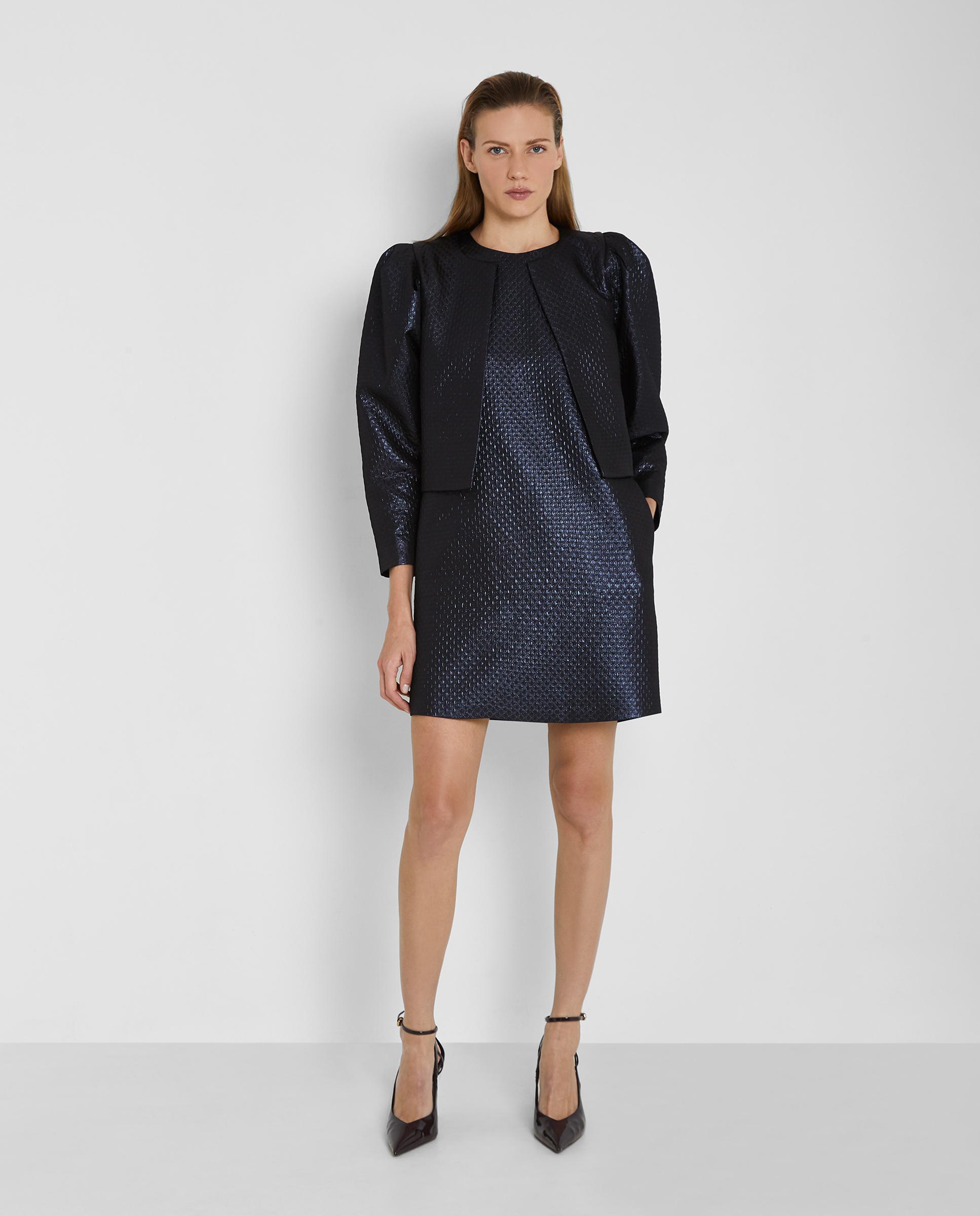 Imagen 0 de Chaqueta de mujer corta Jacquard Negro