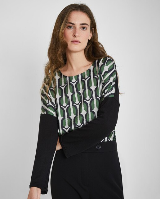 Imagen 0 de Camiseta de mujer de manga larga con estampado