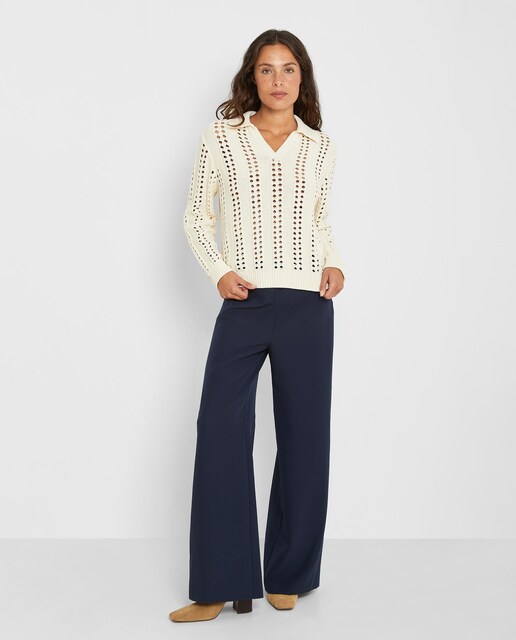 Imagen 0 de Pantalón palazzo de mujer con cintura elástica