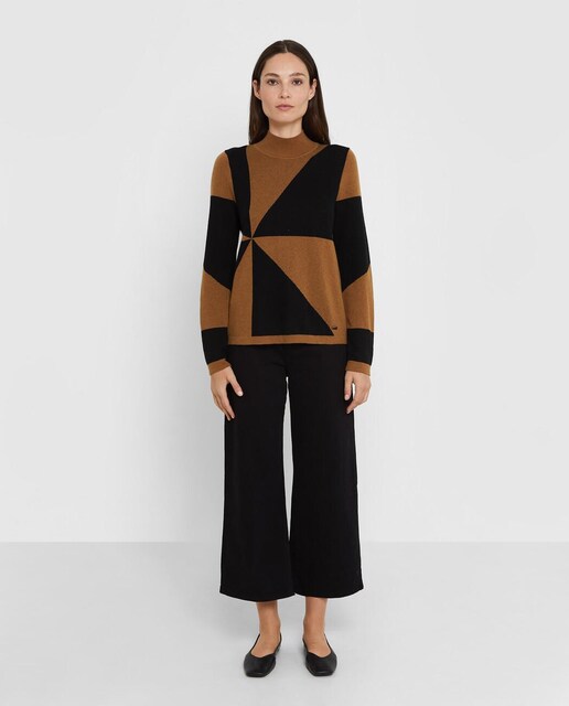 Imagen 0 de Jersey de mujer de punto con cuello perkins