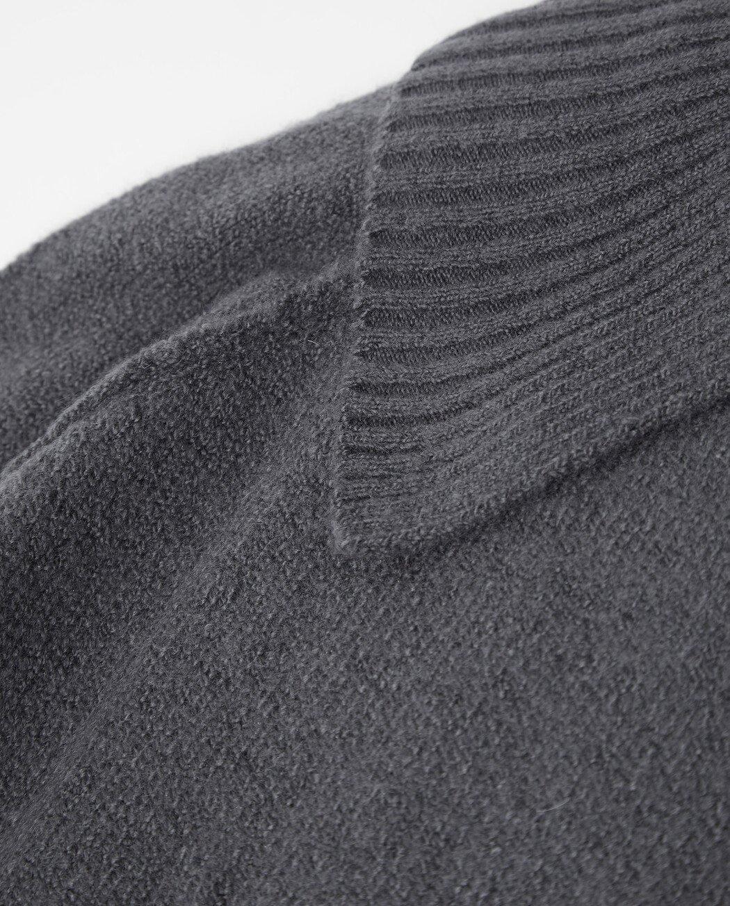 Jersey de mujer de punto con alto extragrande - Trucco - Gris marengo Gris marengo-4