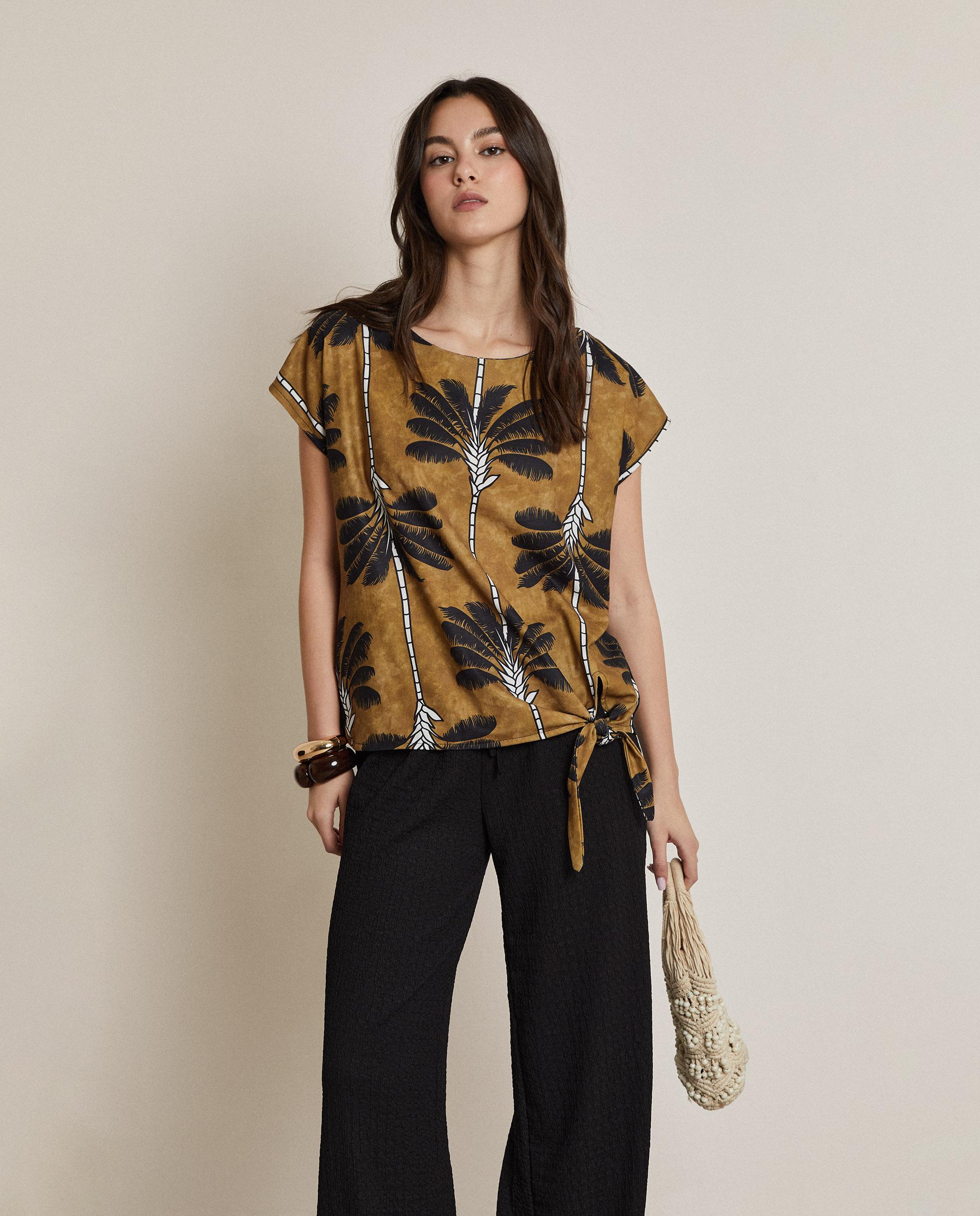 Top de mujer estampado con lazo - Trucco - Centeno Centeno-1