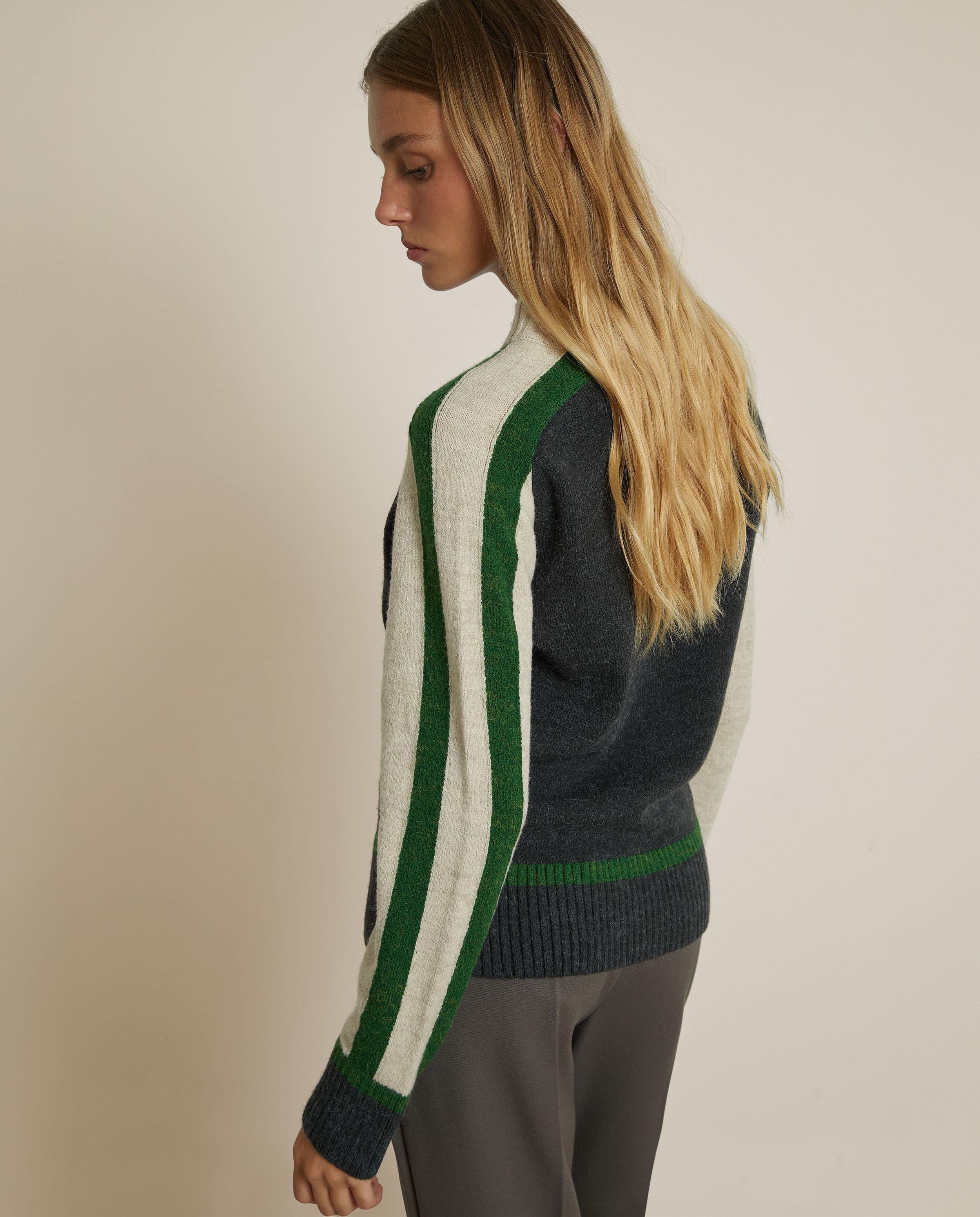 Jersey de mujer de punto con cuello perkins - Trucco - Multicolor Multicolor-2