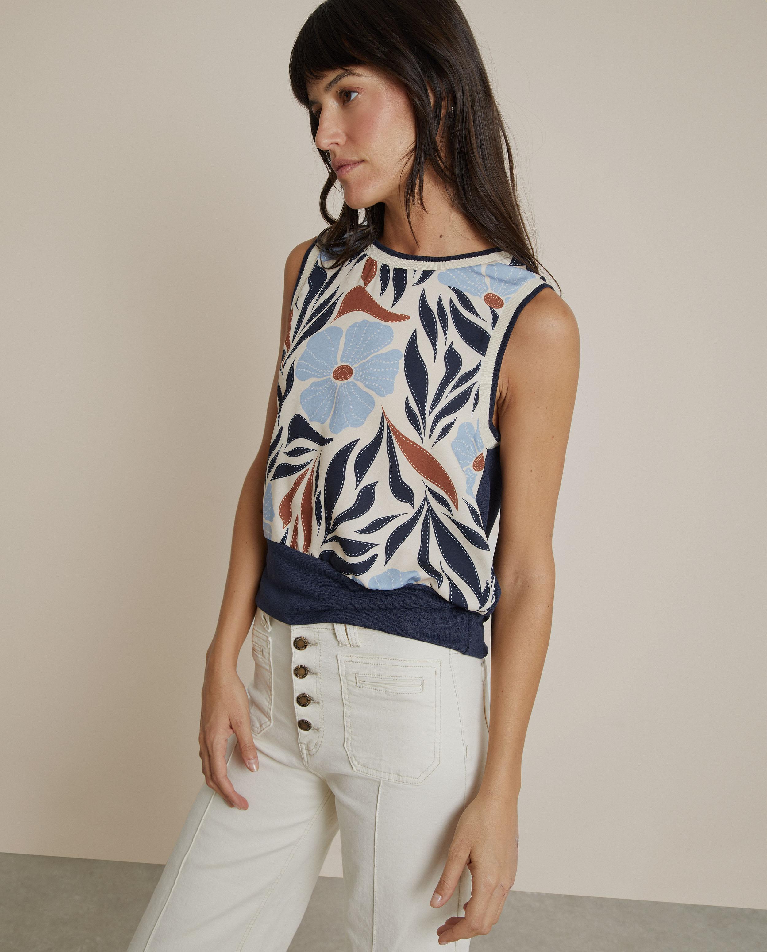 Top de mujer de punto sin mangas - Trucco - Multicolor Multicolor-3