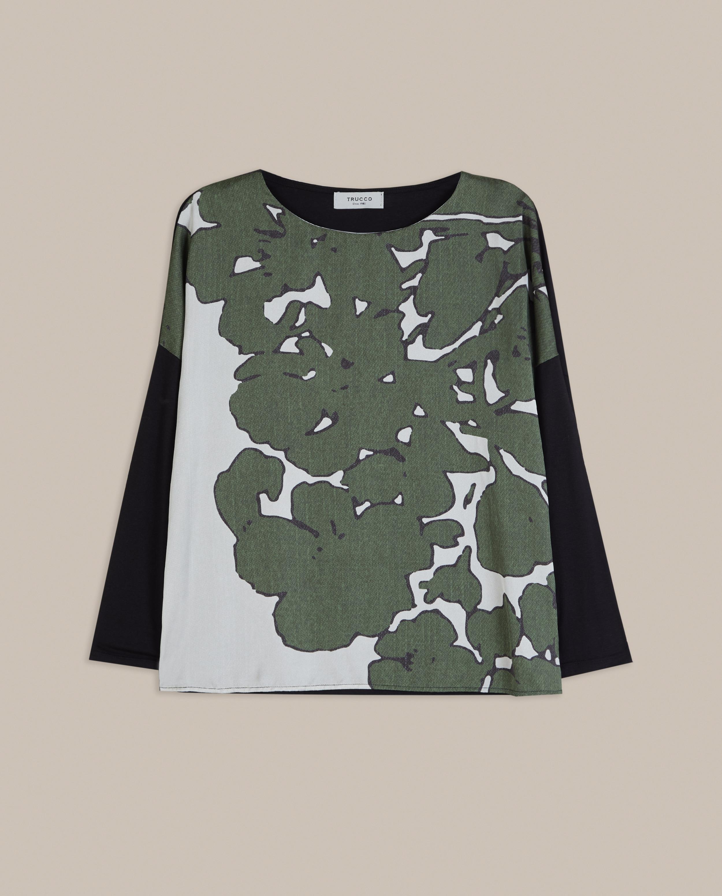 Camiseta de mujer estampada de manga larga - Trucco - Multicolor Multicolor-4