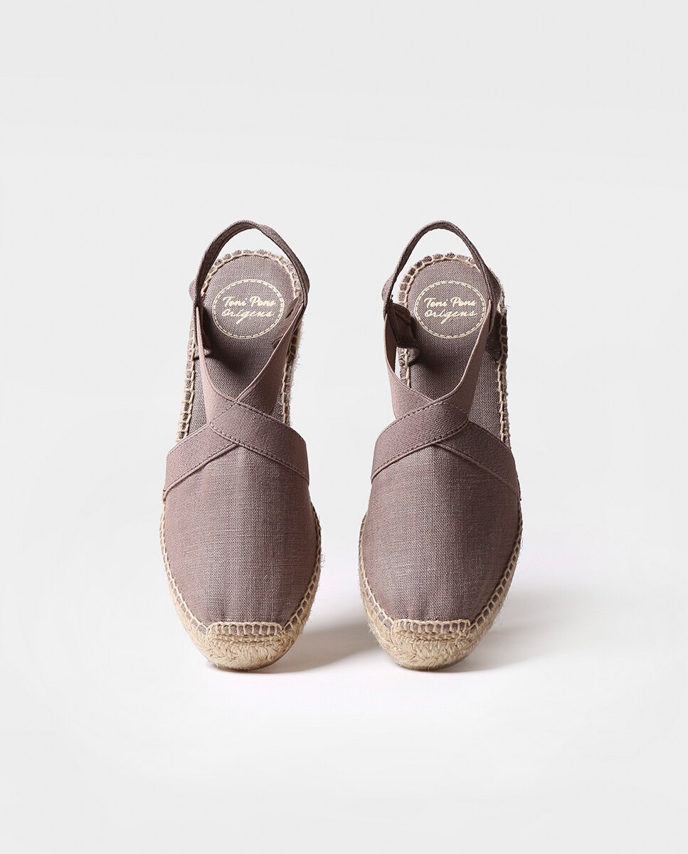 Alpargatas de cuña de mujer de tejido con elásticos - Toni Pons - Topo Topo-3