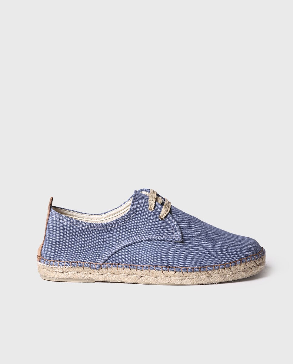 Alpargatas de hombre de tejido con cordones - Toni Pons - Azul Azul-1