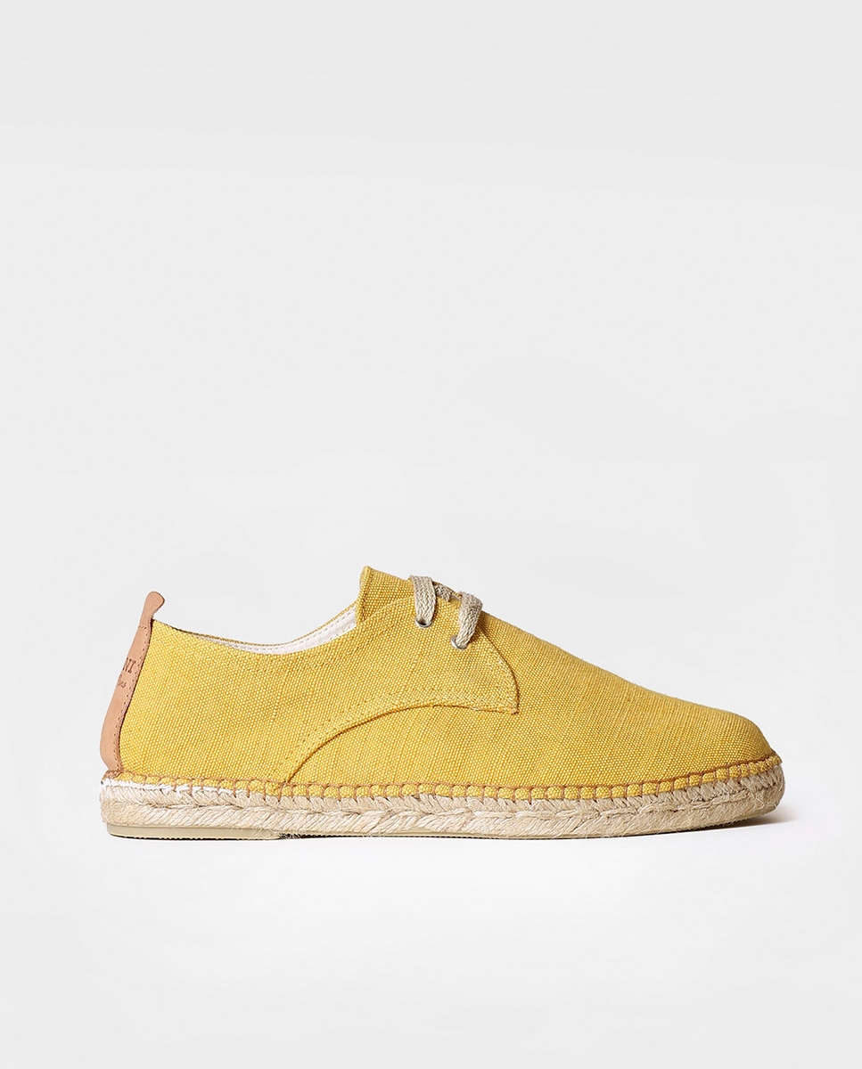 Alpargatas de hombre de tejido con cordones - Toni Pons - Amarillo Amarillo-1