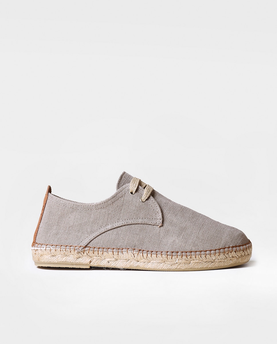 Alpargatas de hombre de tejido con cordones - Toni Pons - Gris Gris-1