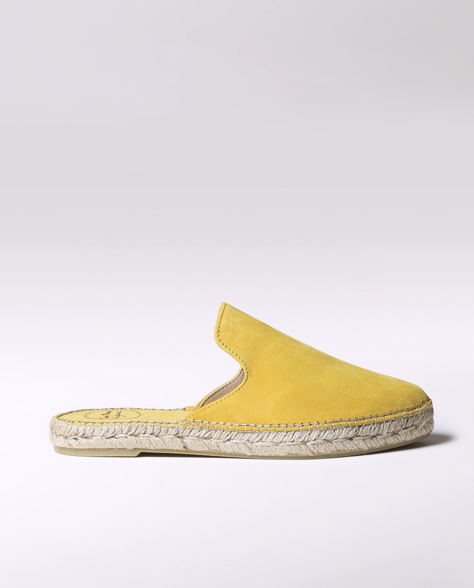 Alpargatas planas de mujer de ante abiertas - Toni Pons - Amarillo Amarillo-1