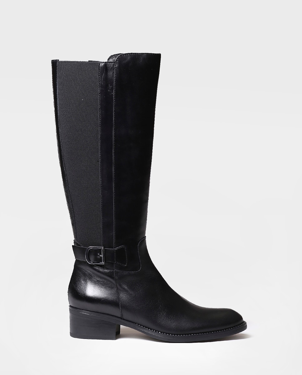 Botas de mujer de piel con cremallera - Toni Pons - Negro Negro-1