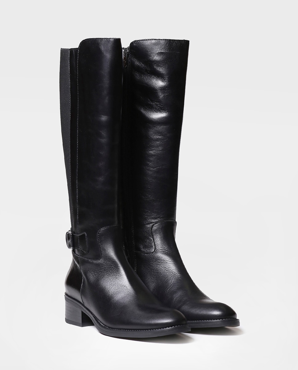 Botas de mujer de piel con cremallera - Toni Pons - Negro Negro-2