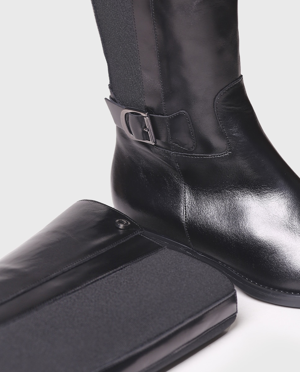 Botas de mujer de piel con cremallera - Toni Pons - Negro Negro-3