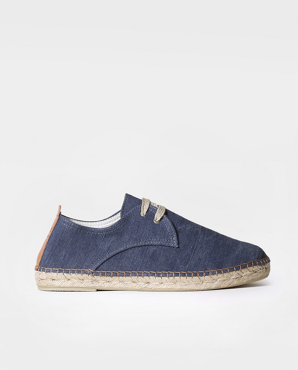 Alpargatas de hombre de tejido con cordones - Toni Pons - Azul marino Azul marino-1