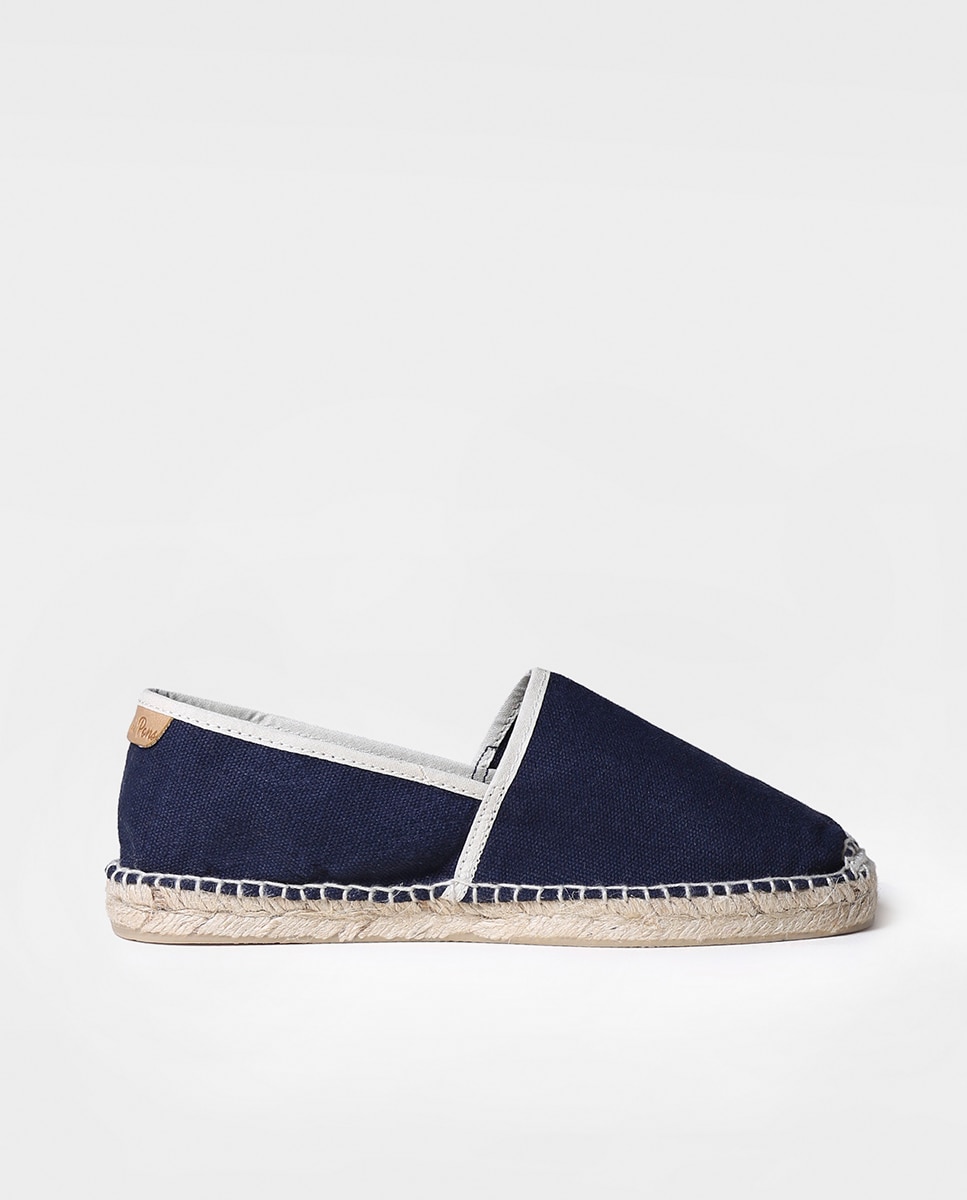 Alpargatas planas unisex de tejido en tonos lisos - Toni Pons - Azul marino Azul marino-1