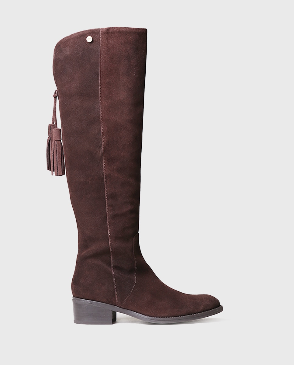 Toni Pons - Botas de mujer de tacón en serraje con cremallera.