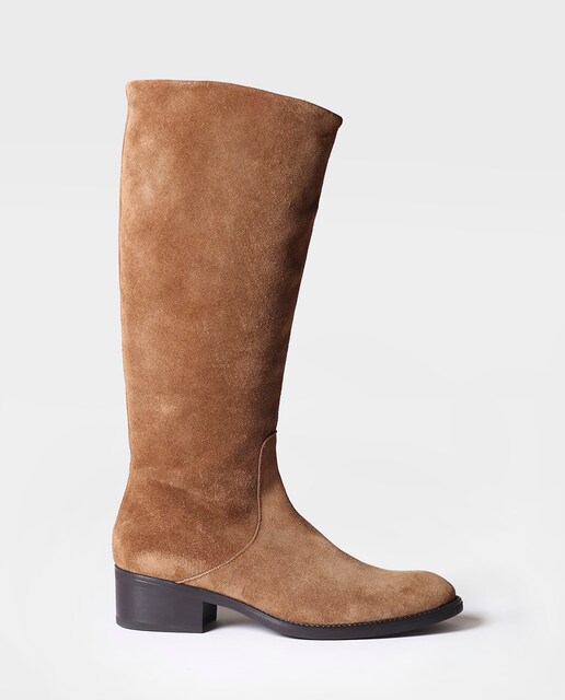 Imagen 0 de Botas de mujer de serraje con cremallera