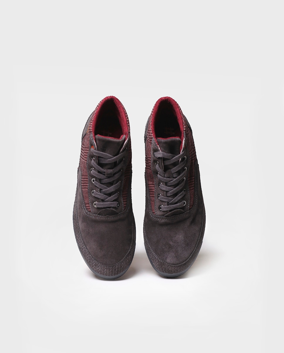 Imagen 3 de Zapatillas de serraje de hombre con cordones - Toni Pons - Gris Gris