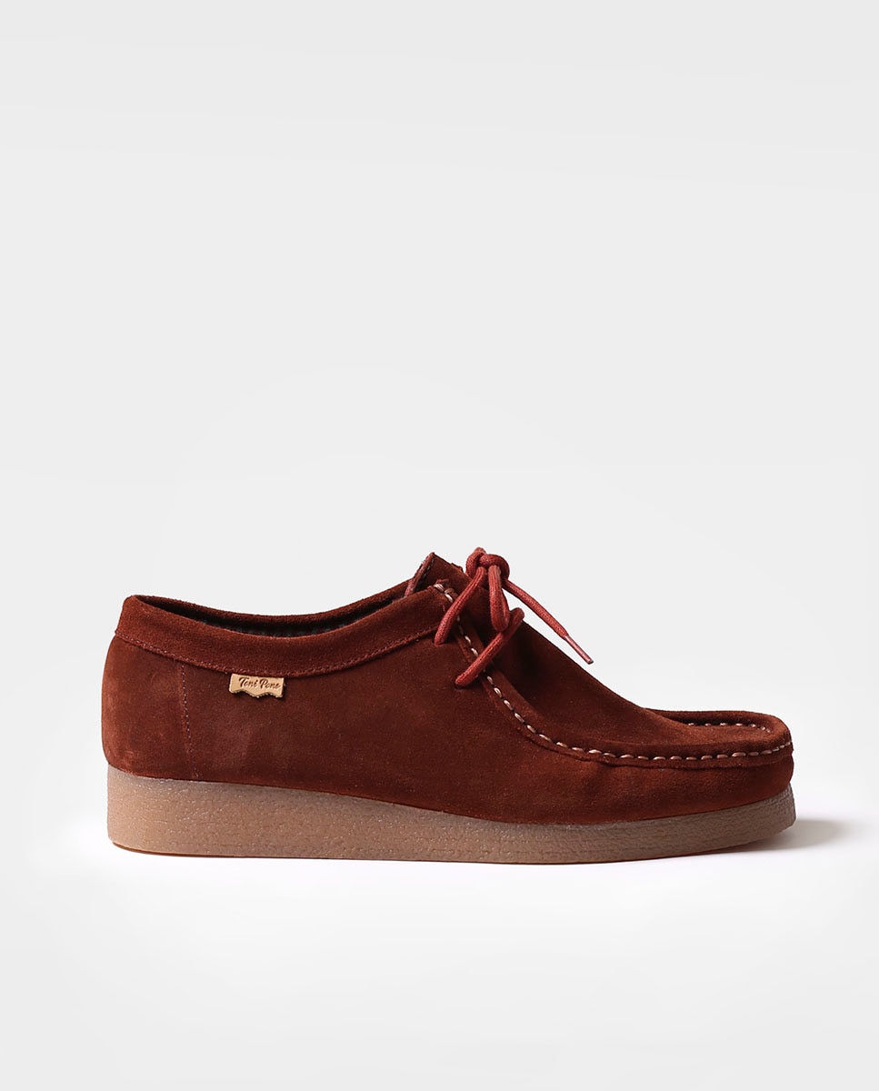 Toni Pons - Zapatos de cordones de hombre de serraje en tonos lisos.