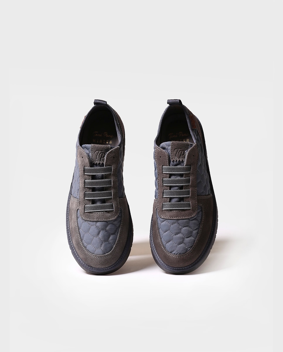 Zapatillas de lona de mujer de tejido con elásticos - Toni Pons - Azul Azul-3