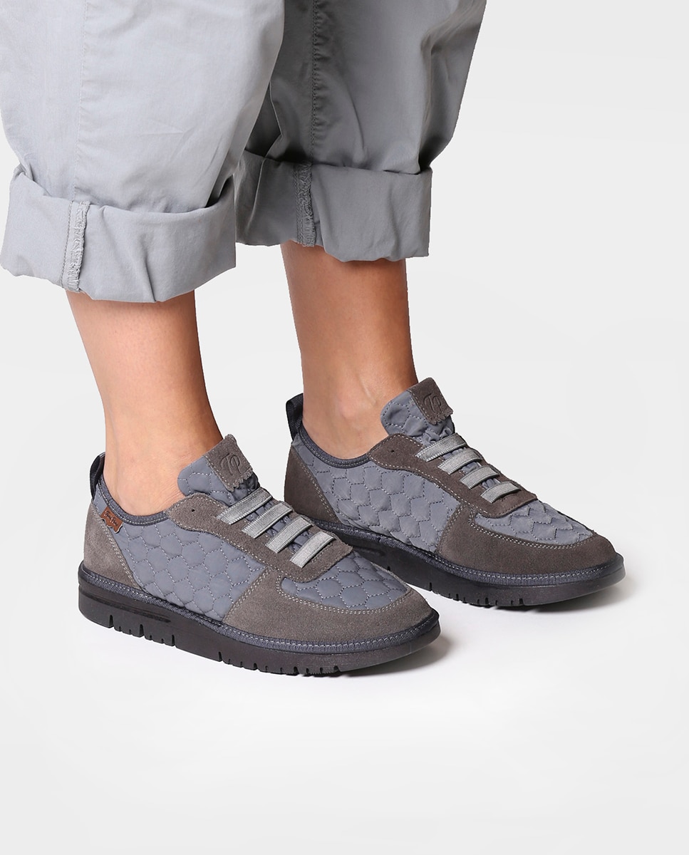 Zapatillas de lona de mujer de tejido con elásticos - Toni Pons - Azul Azul-4