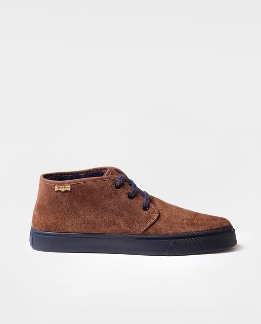 Imagen 0 de Botines de hombre de serraje con cordones