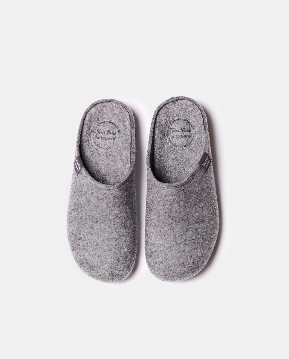 Imagen 3 de Zapatillas de casa cerradas de mujer de fieltro reciclado - Toni Pons - Gris Gris