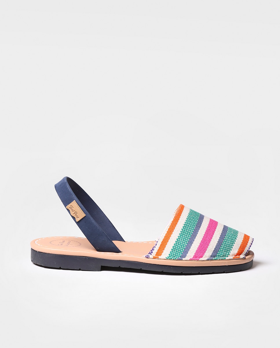 Menorquinas de mujer de tejido a rayas - Toni Pons - Multicolor Multicolor-1