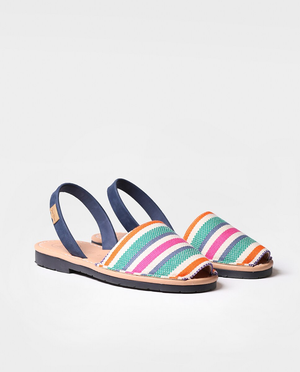 Menorquinas de mujer de tejido a rayas - Toni Pons - Multicolor Multicolor-3