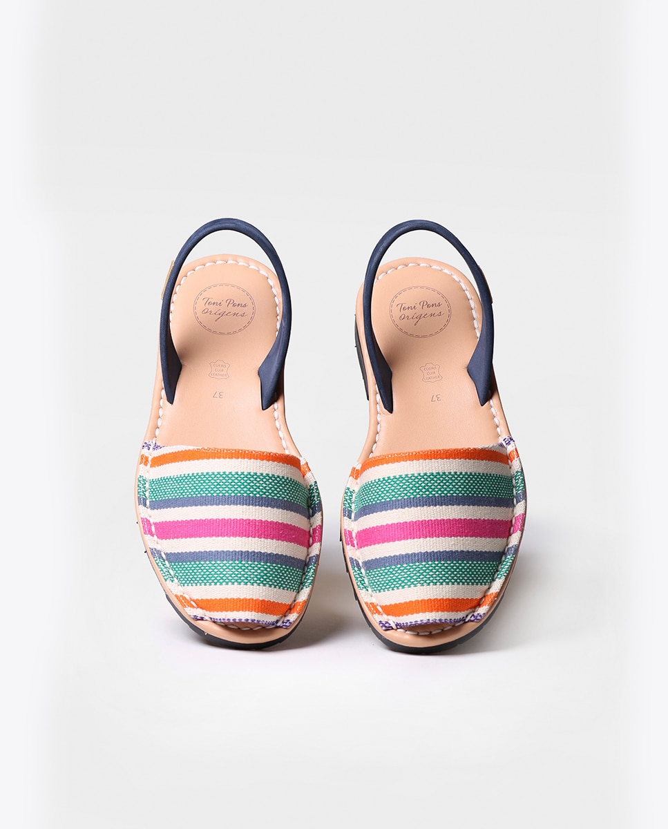Menorquinas de mujer de tejido a rayas - Toni Pons - Multicolor Multicolor-2