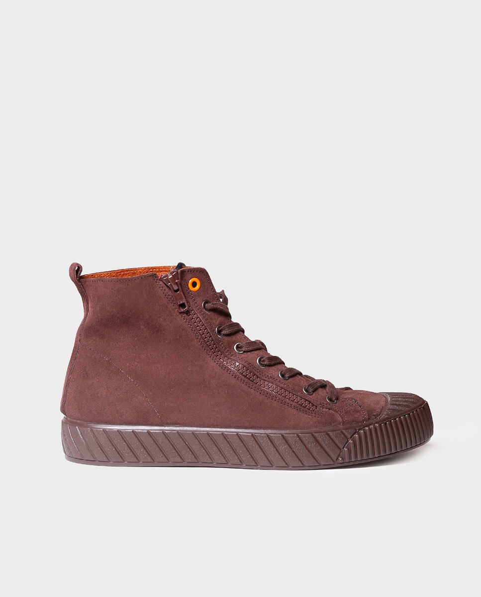 Toni Pons - Zapatillas de hombre de serraje con cordones.