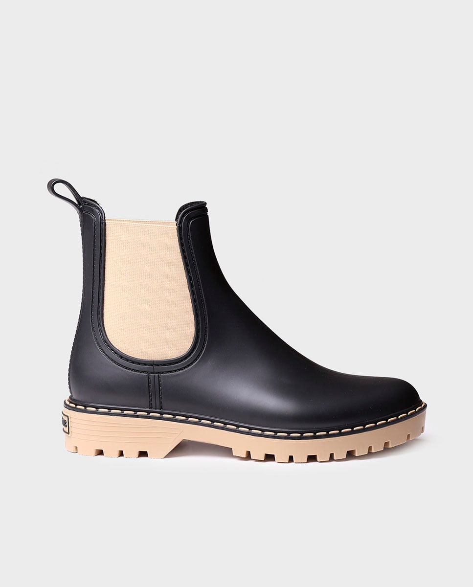 Botines de agua de mujer de goma con elásticos - Toni Pons - Beige Beige-1