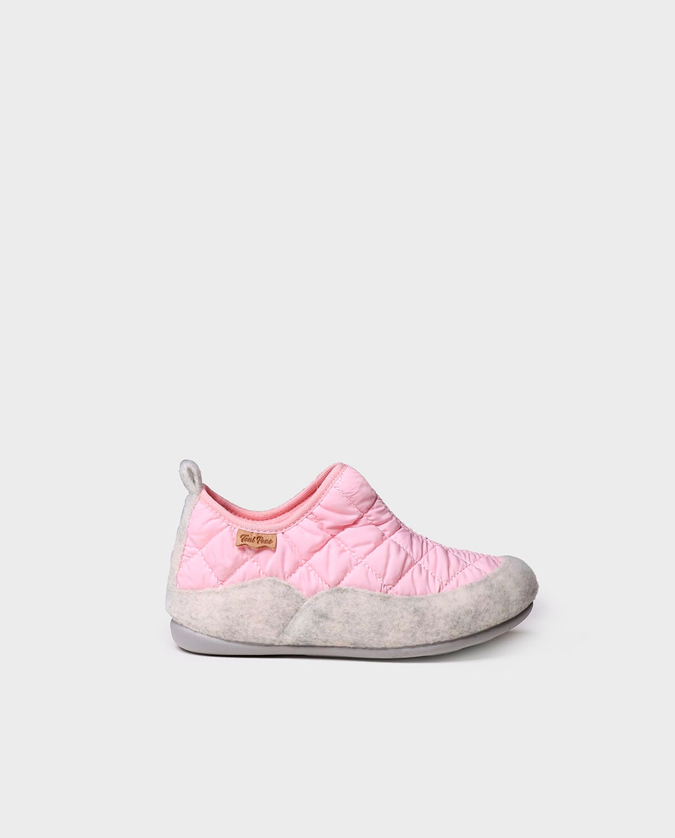 Imagen 1 de Zapatillas de casa cerradas de niños de tejido acolchado - Toni Pons - Rosa Rosa