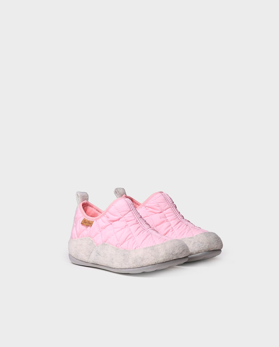 Imagen 2 de Zapatillas de casa cerradas de niños de tejido acolchado - Toni Pons - Rosa Rosa