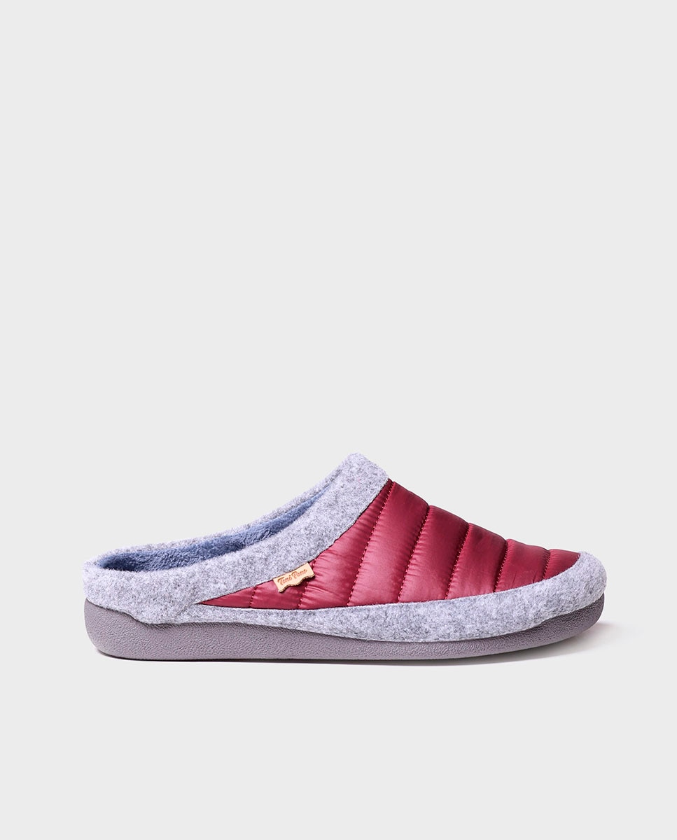 Zapatillas de casa de hombre de tejido acolchado - Toni Pons - Burdeos Burdeos-1