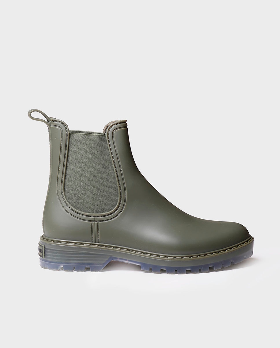 Botines de agua de mujer de caña baja - Kaki Kaki-1