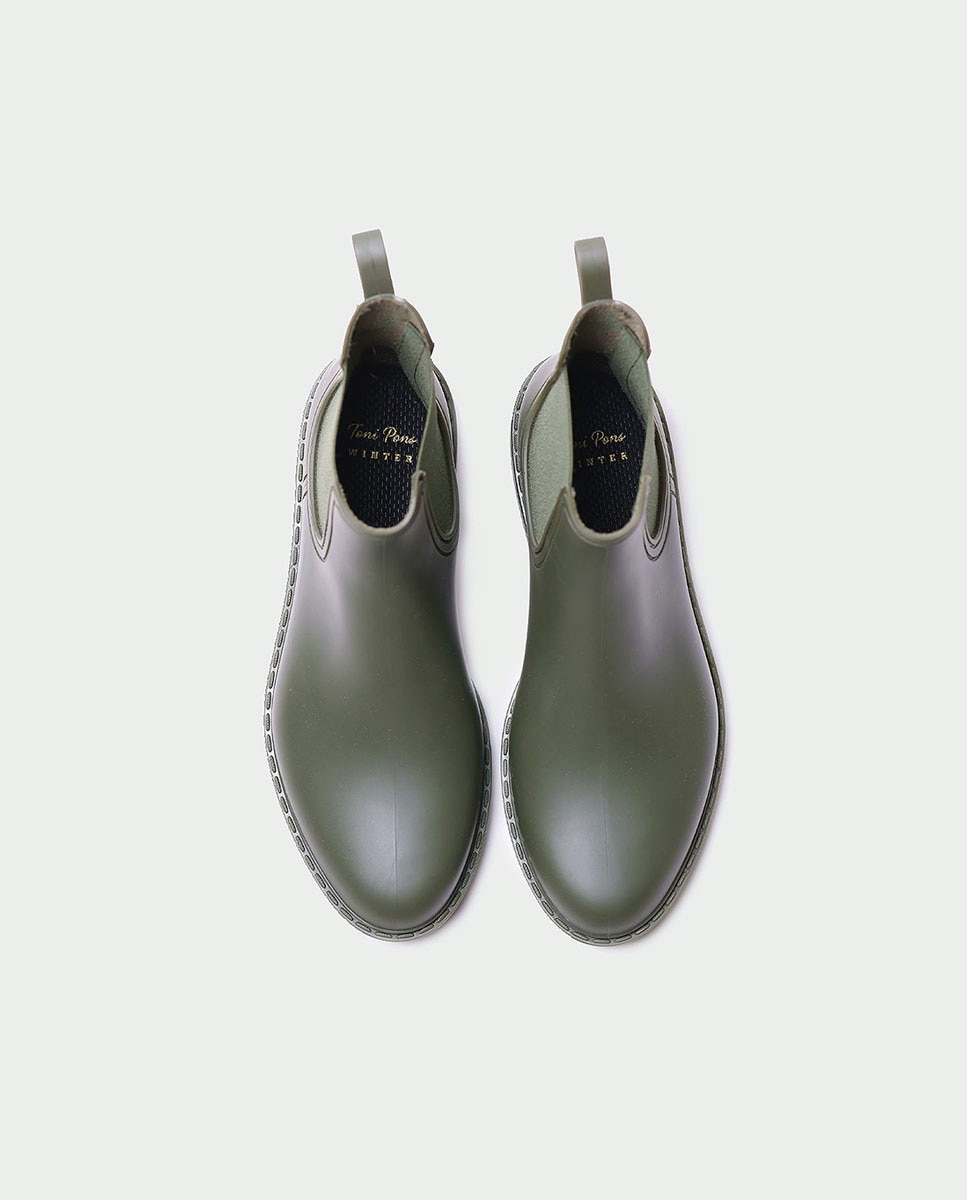 Botines de agua de mujer de caña baja - Kaki Kaki-3