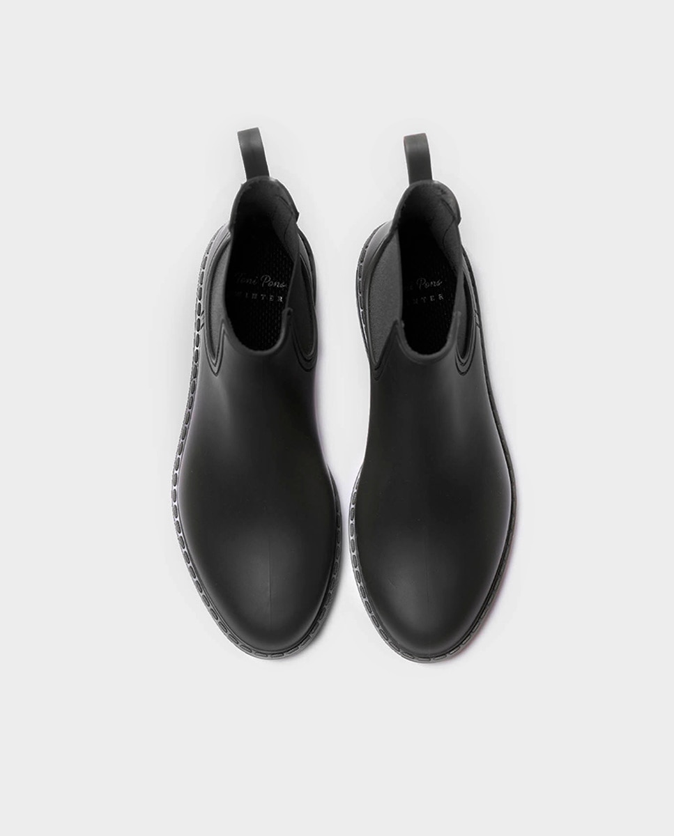 Botines de agua de mujer de caña baja - Negro Negro-3