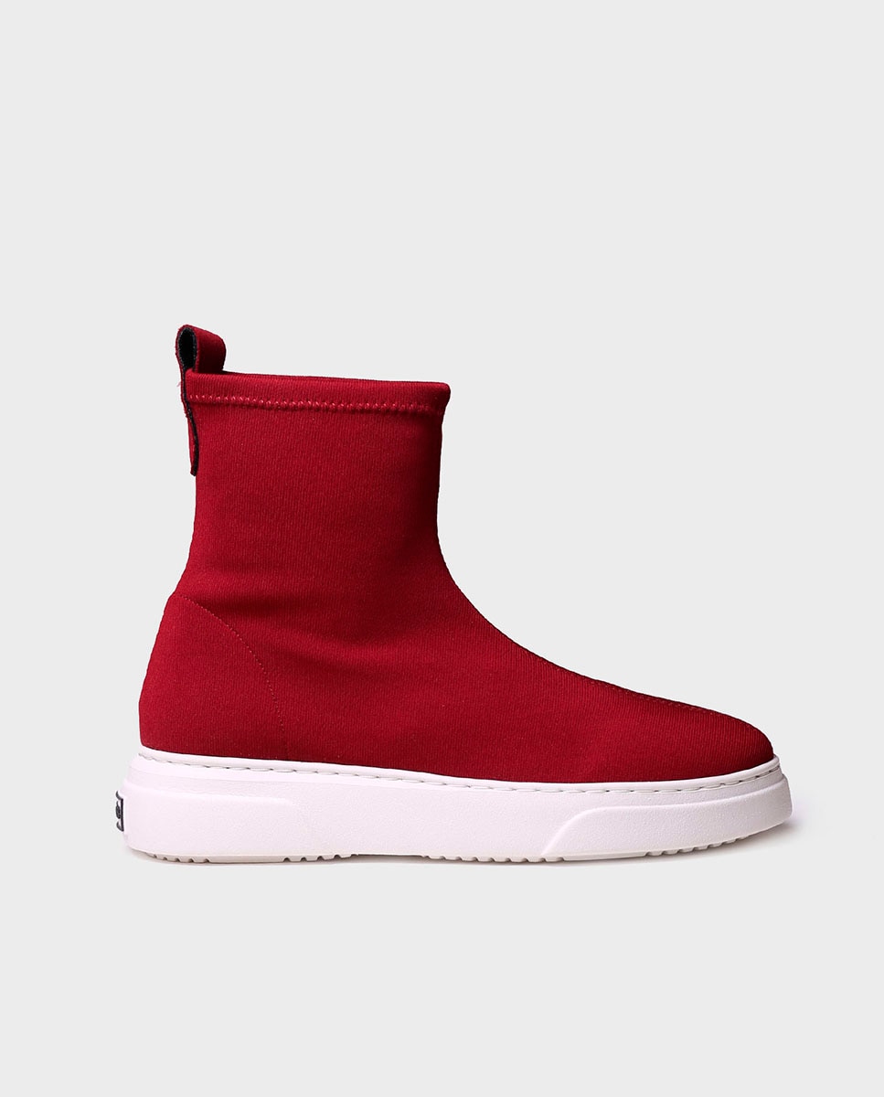Botines de mujer de tejido en tonos lisos - Toni Pons - Rojo Rojo-1