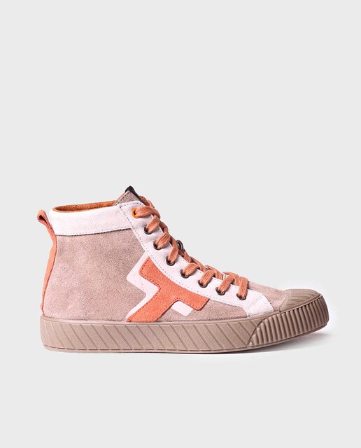 Imagen 0 de Zapatillas de serraje de mujer con cordones