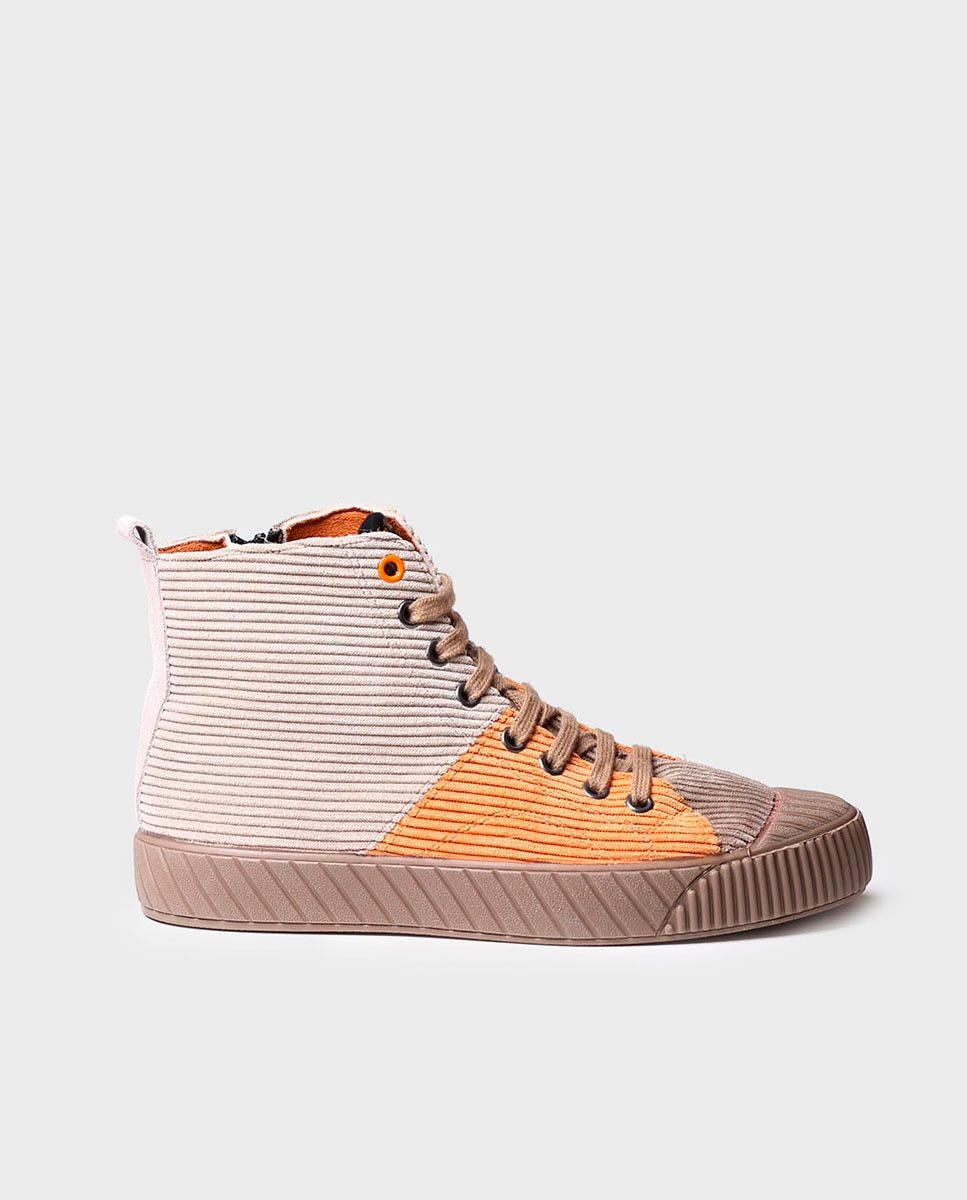 Zapatillas de piel de mujer con cordones - Toni Pons - Marrón Marrón-1