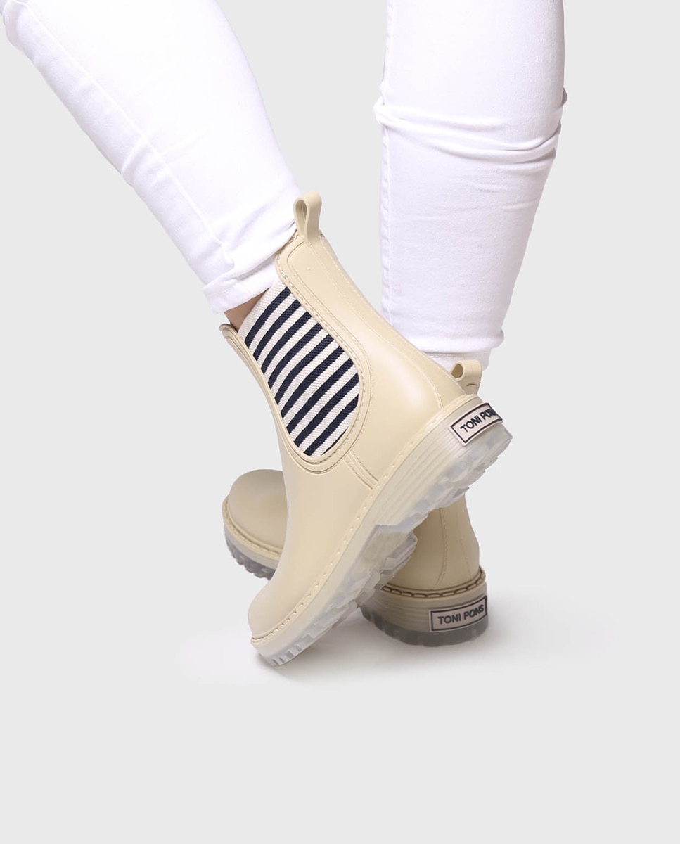 Imagen 4 de Botines de agua de mujer de goma con elásticos - Azul Azul
