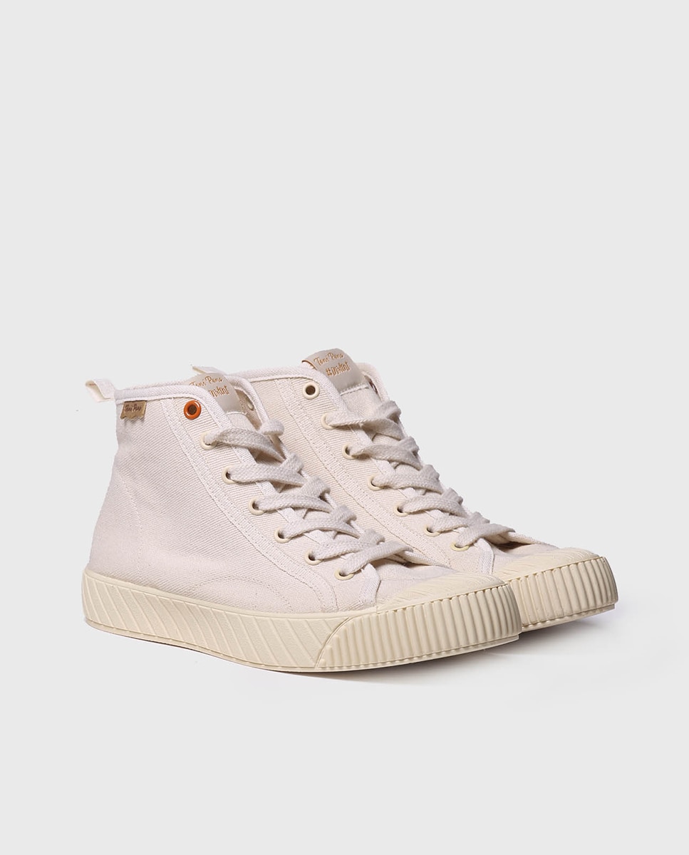 Casual, elegante y precioso: hazte con el 'look' con el que Paula Echevarría triunfa en Instagram Zapatillas de lona de mujer de algodón en color crudo