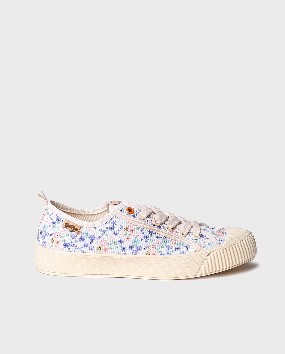 Zapatillas de lona de mujer de tejido con cordones - Toni Pons - Crudo Crudo-1