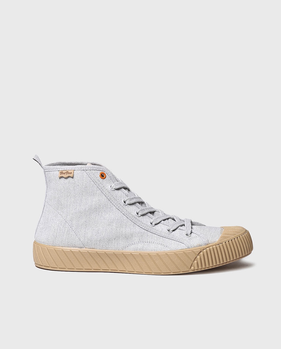 Zapatillas de lona de hombre de tonos lisos con cordones - Toni Pons - Gris Gris-1
