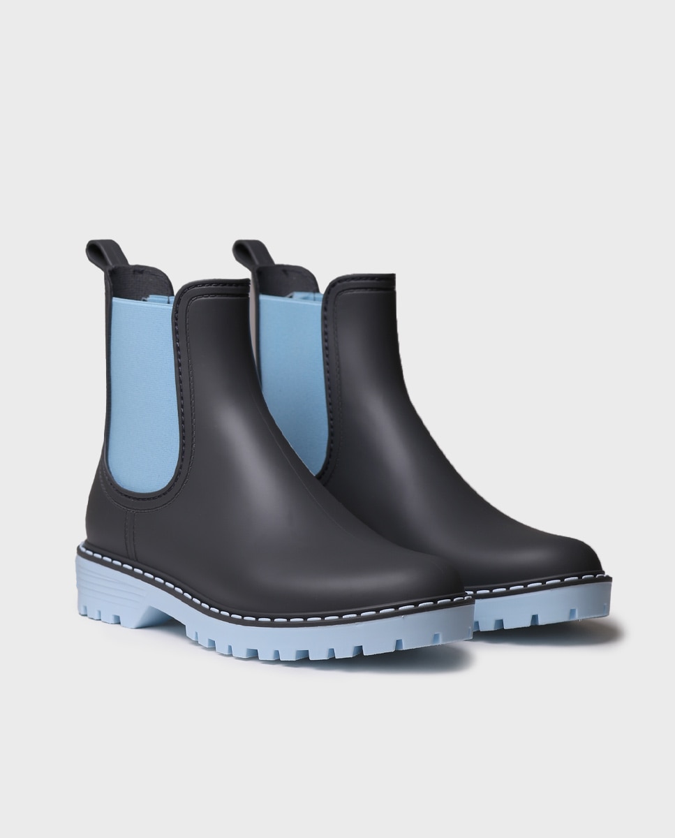 Botines de agua de mujer de goma con elásticos - Toni Pons - Gris Gris-2