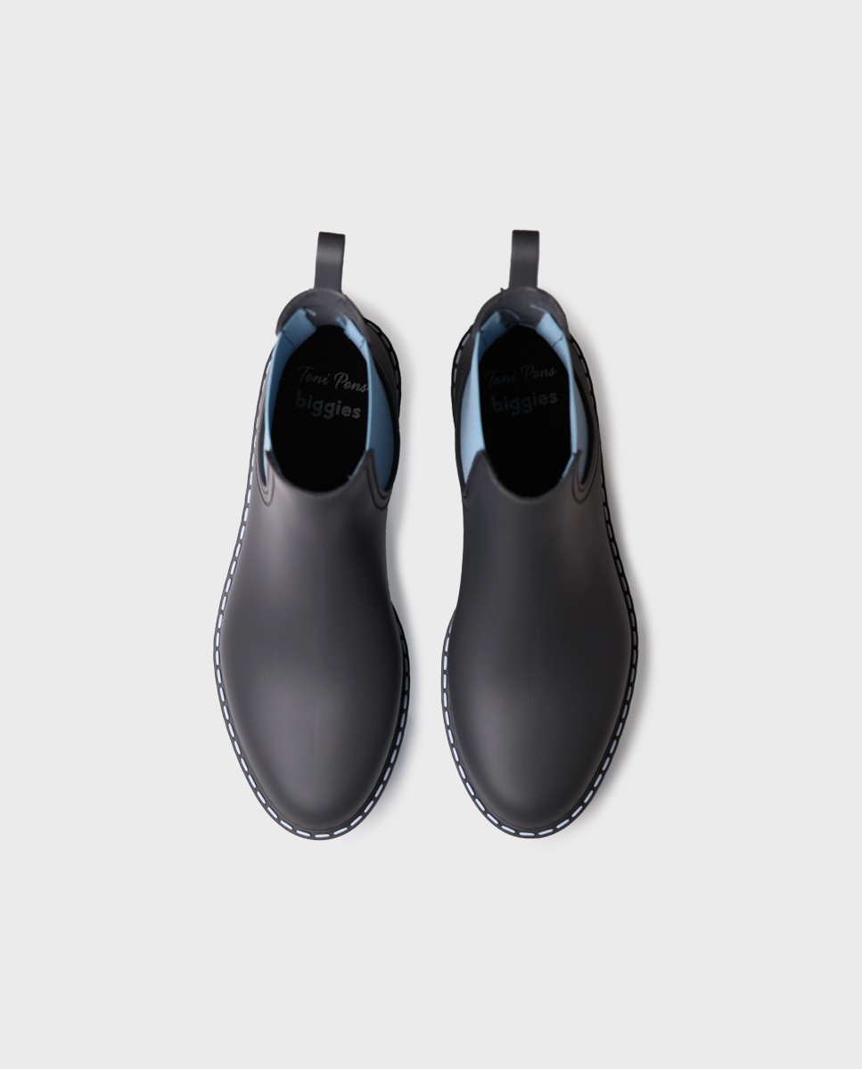 Botines de agua de mujer de goma con elásticos - Toni Pons - Gris Gris-3