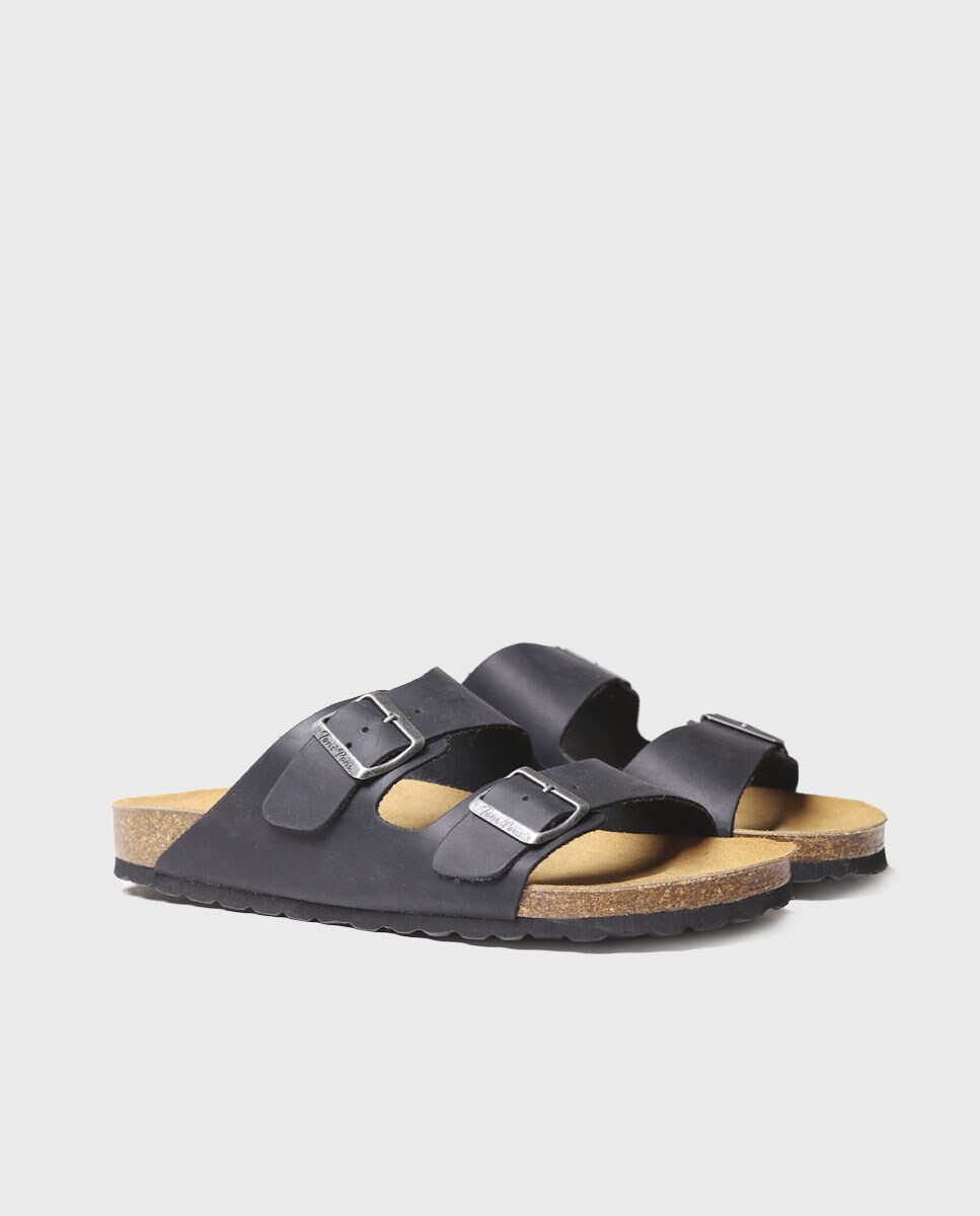 Sandalias Deportivas Hombre Abborora Sandalias De Cuero Genuino